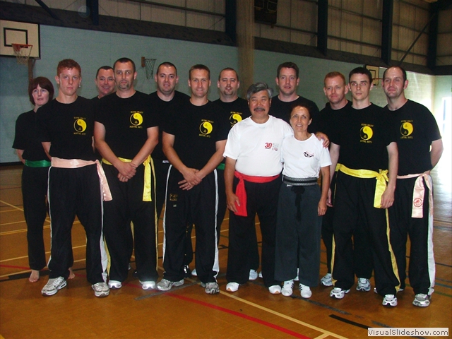 Group photo with Master Yau and Guardian Morag Quirk at Summer Course 2006 Scarborough