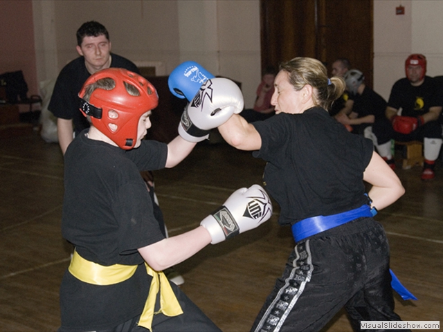 Sparring at training in Navan