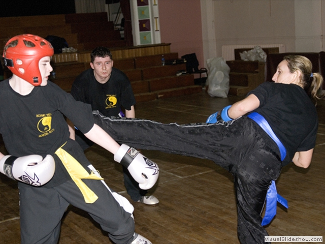 Sparring at training in Navan