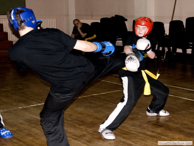 Sparring at training in Navan