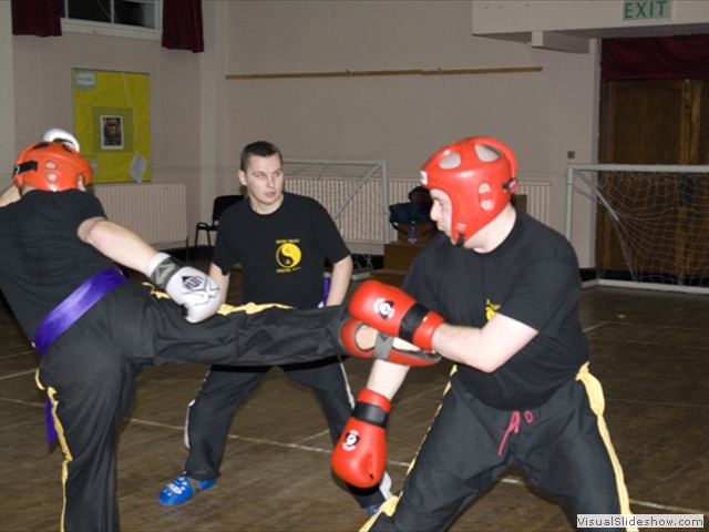 Sparring at training in Navan