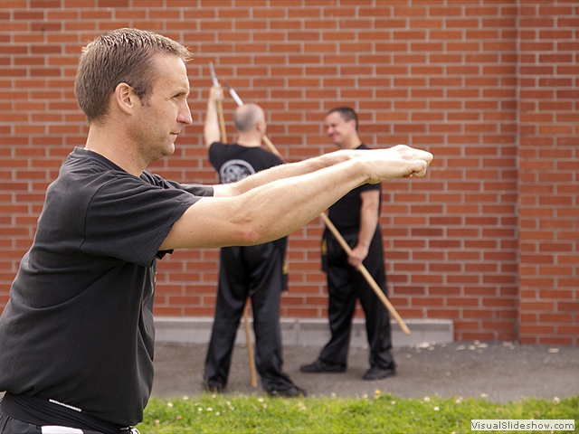 Sifu Derek Dawson Training at the Summer Course