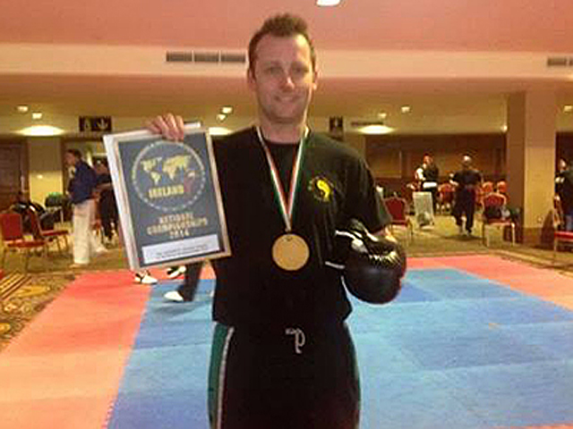 Glenn Chegwidden who picked up a bronze medal in the Veterans section of the World Kickboxing Championships