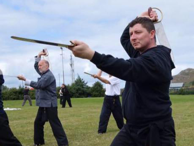 Stephen Mc Dowell Weapons Training at the BKFA Summer Course