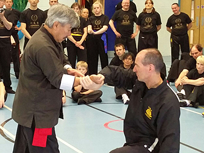 Master Yau and Guardian Alec Clark at the Summer Course